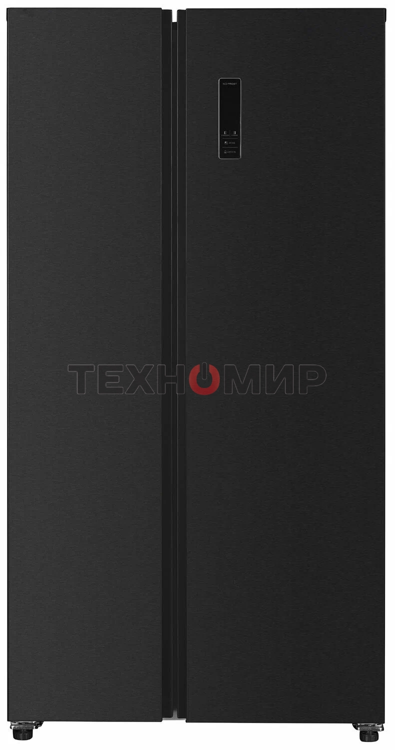 Холодильник Kraft KF-MS5701DI темно-серый двухкамерный 372/198л морозилка сбоку, Side by Side