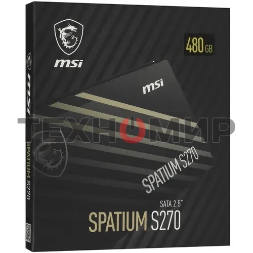 Накопитель SSD MSI SPATIUM S270, 480Gb, 2.5