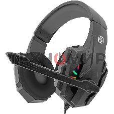 Гарнитура проводная с микрофоном Оклик HS-L355G черный 1.8м мониторные оголовье (1939807)