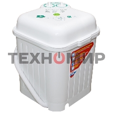 Стиральная машина Славда WS-35Е белая, загрузка вертикальная 3.5кг, класс: A+