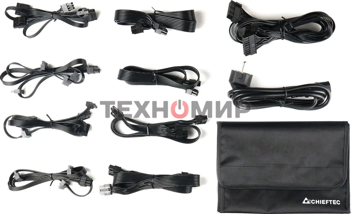 Блок питания Chieftec Polaris PPS-850FC, 850Вт, 80 PLUS Gold, 120мм, модульный, черный