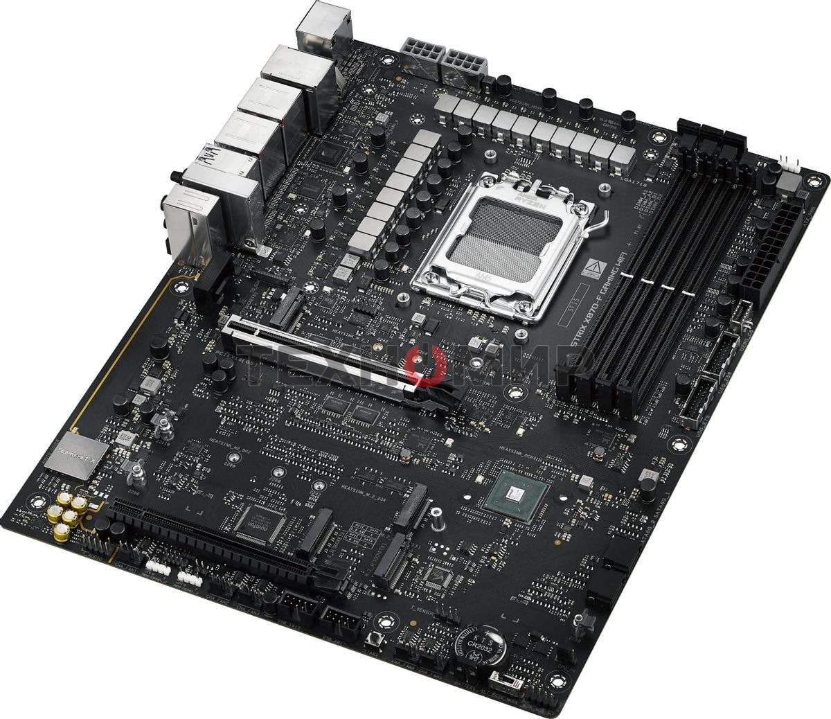 Материнская плата ASUS ROG STRIX X870-F GAMING WIFI, AM5, AMD X870, 4xDDR5, 2xSATA, 4xM.2, 1xPCI-E 5.0 x16, 1xPCI-E 4.0 x4, 1xHDMI, 1xDP, 2xUSB-C USB4, 1xUSB-C 10Gbps, 5xUSB-A 10Gbps, 4xUSB-A 5Gbps, 1x 2.5Gb LAN, 2x3.5 мм, 7.1, ATX