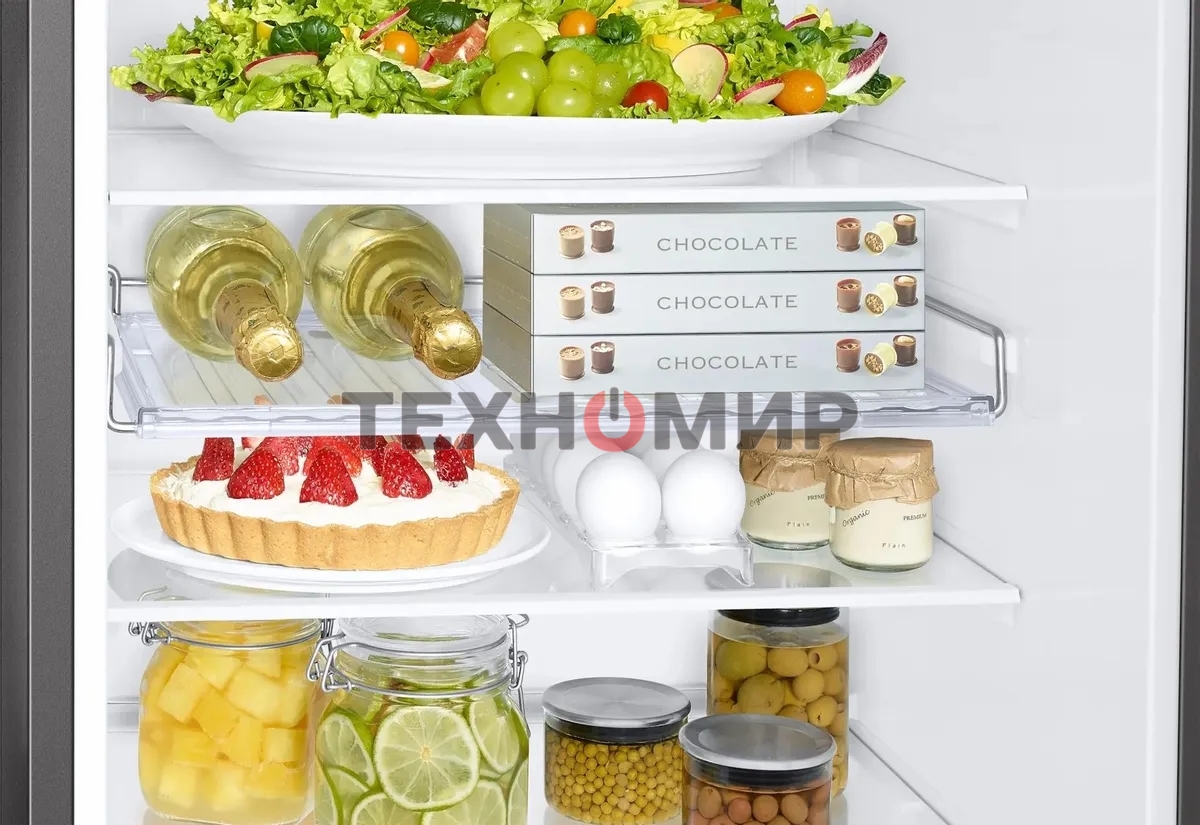 Холодильник Samsung RB34C632ESA/EF графит двухкамерный 227/114л морозилка снизу, No Frost