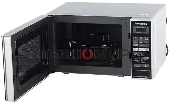 Микроволновая печь Panasonic NN-GT264MZPE серебристый/черный, 20 л, 800 Вт, переключатели - сенсор