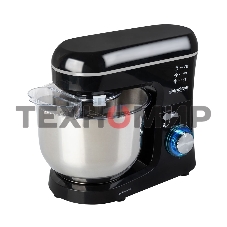 Миксер планетарный Endever Sigma-120, черный, мощность 1800 Вт, объем чаши 6 л, планетарная система смешивания, 2 шт/уп.