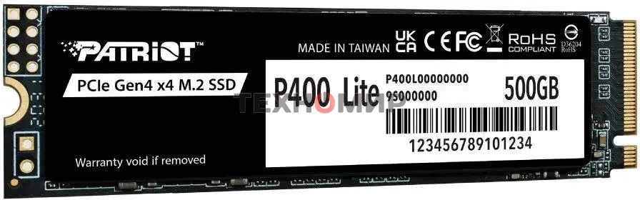 Накопитель SSD Patriot P400 Lite 500Gb (P400LP500GM28H)