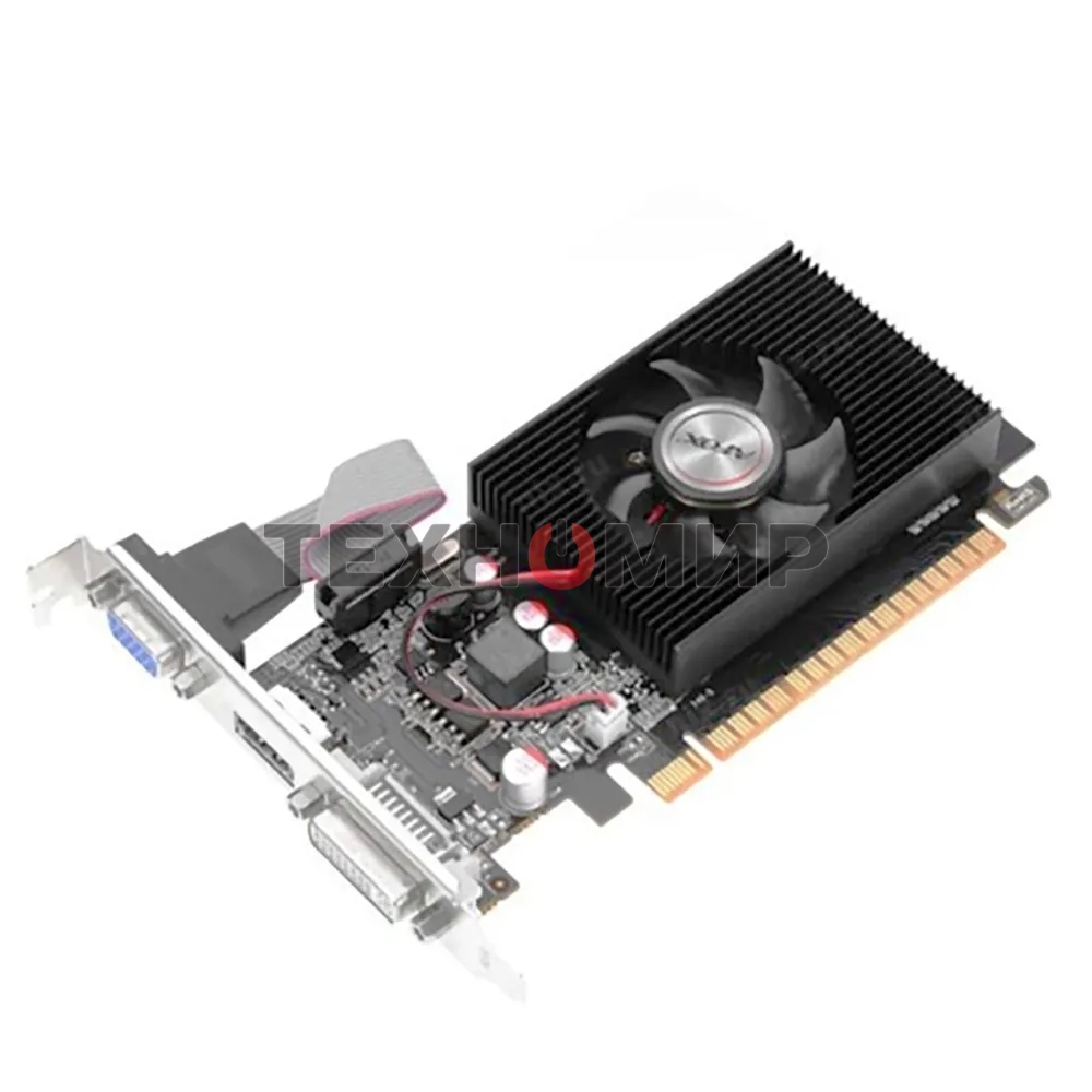 Видеокарта AFOX GT730 2Gb DDR3 PCI-E2.0 2ГБ DDR3, 128 бит, DVI-I, HDMI, VGA (D-Sub), GPU 700 МГц