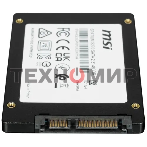 Накопитель SSD MSI SPATIUM S270, 480Gb, 2.5