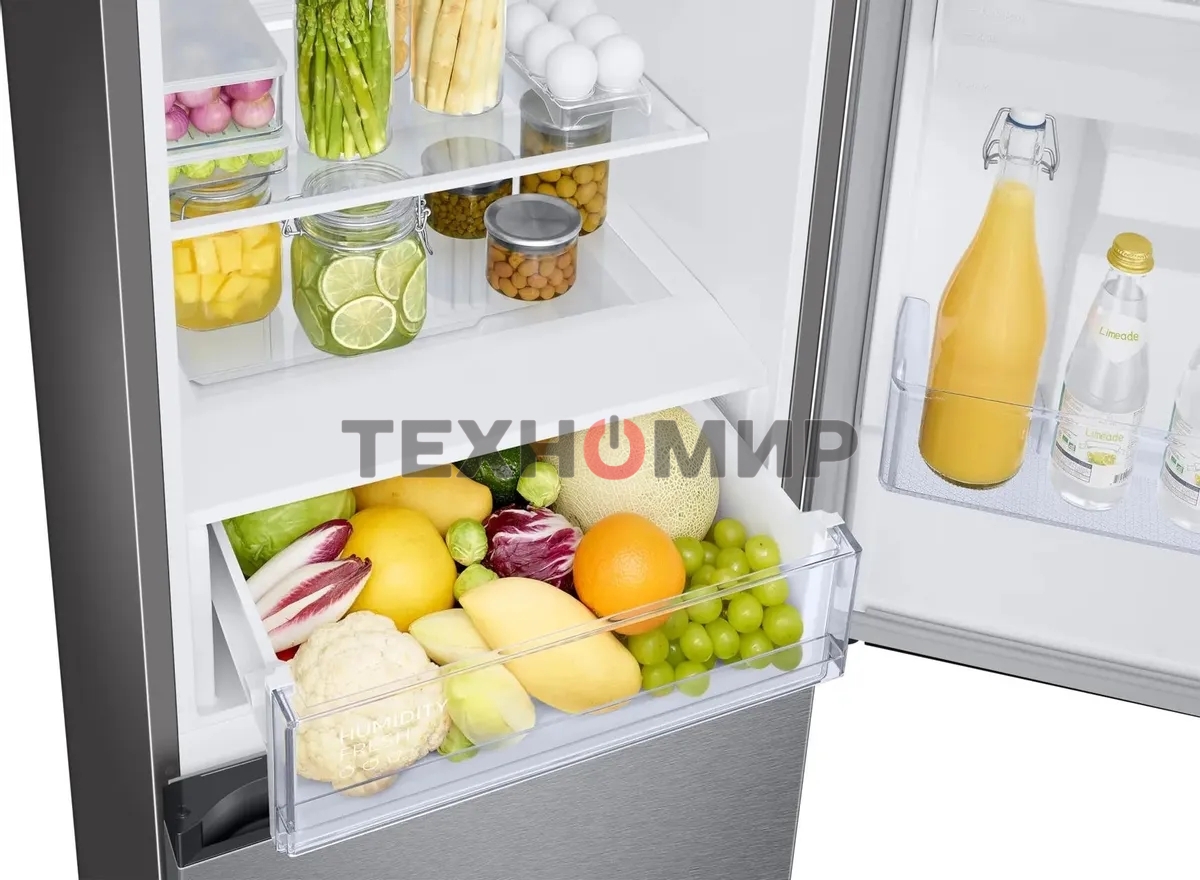 Холодильник Samsung RB34C632ESA/EF графит двухкамерный 227/114л морозилка снизу, No Frost