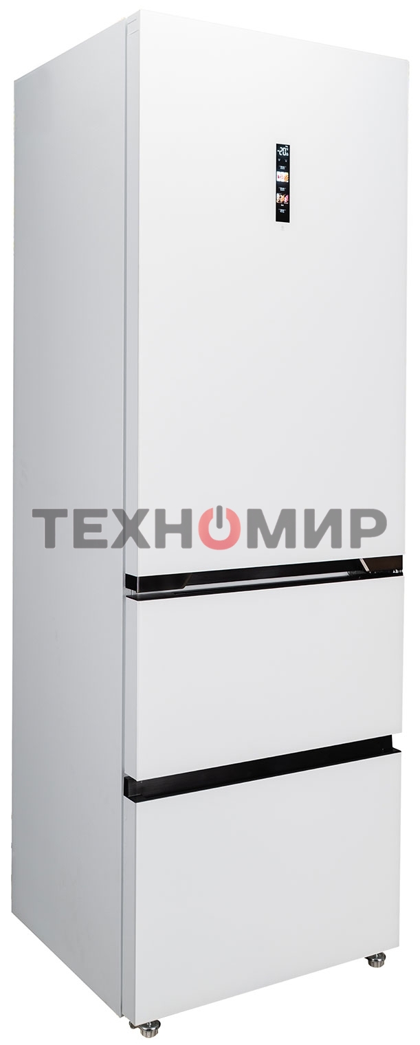 Холодильник DeLonghi DMFS 19PINF BB MATTEO белый трехкамерный 279/166л морозилка снизу, No Frost