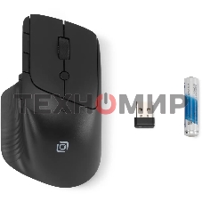 Мышь беспроводная Oklick 501MW черный, 2400 dpi, радиоканал, USB, кнопки - 6