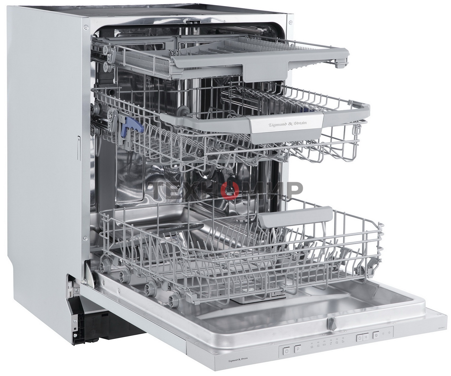 Встраиваемая посудомоечная машина Zigmund & Shtain DW 306.6, серый, 59.8 см, 14 компл., 49 дБ, класс A+++
