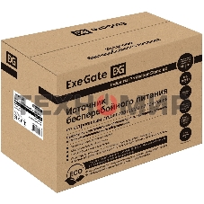 Источник бесперебойного питания ExeGate EP212518RUS Power Back UNB-1000 1000VA, черный, 4 евророзетки