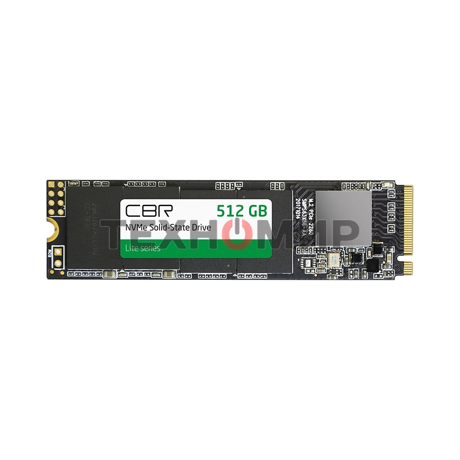 Накопитель SSD NVMe CBR SSD-512Gb-M.2-LT22, 512Gb, M.2 2280, PCIe 3.0 x4, R/W 2100/1600