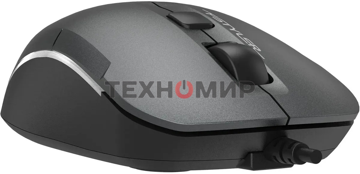 Мышь проводная A4Tech Fstyler FM26 серый/черный, 1600 dpi, USB, кнопки - 4
