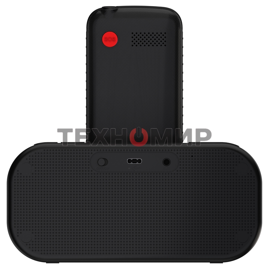 Мобильный телефон Maxvi RT-04 + док-станция, черный