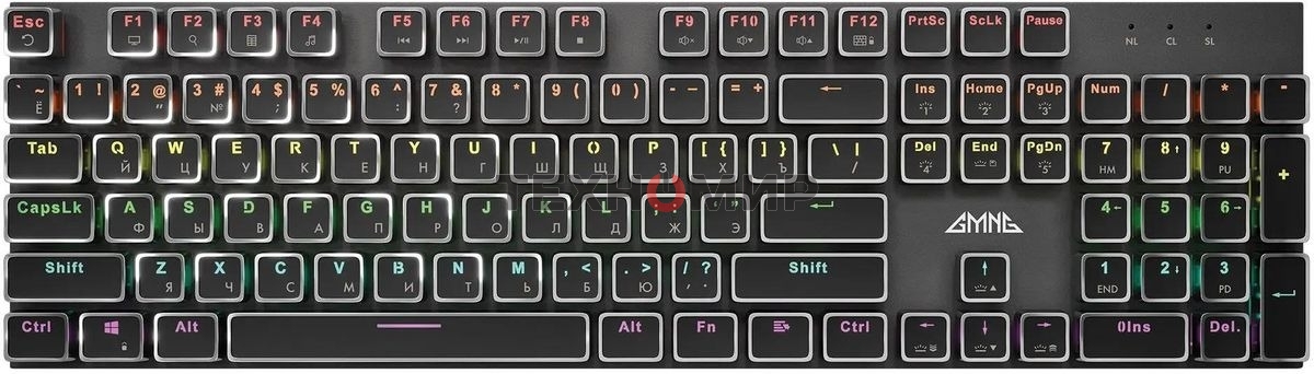 Клавиатура проводная GMNG GG-KB815X (1913914), USB, черный + белый