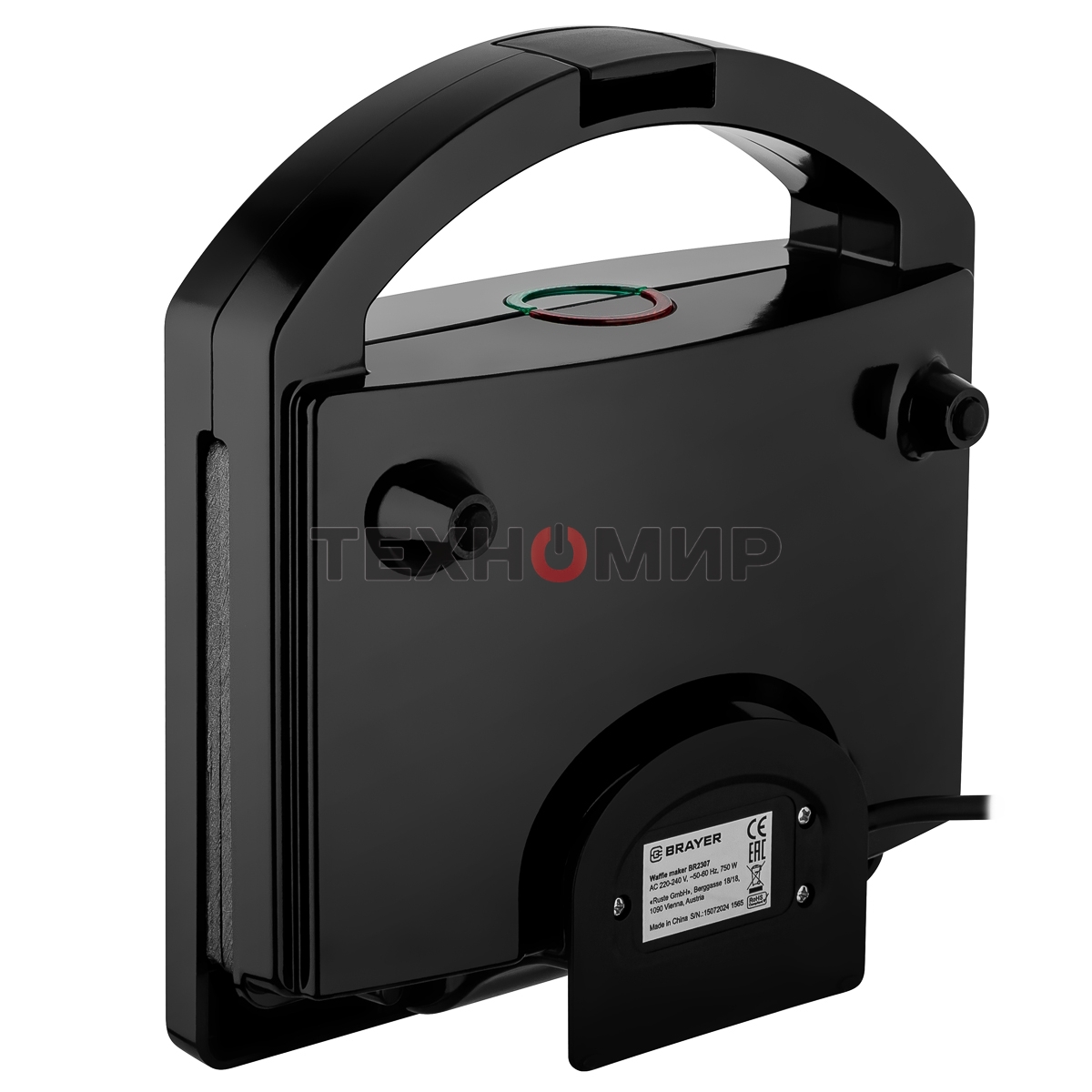 Вафельница BRAYER BR2307 750 Вт, черный