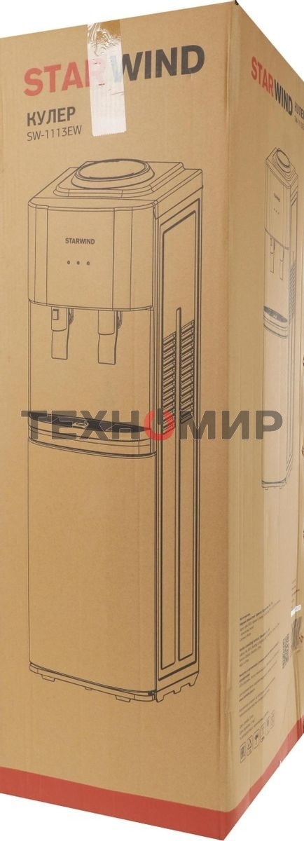Кулер Starwind SW-1113EW напольный, электронный, белый