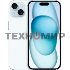 Смартфон Apple iPhone 15, 6/256Gb, голубой