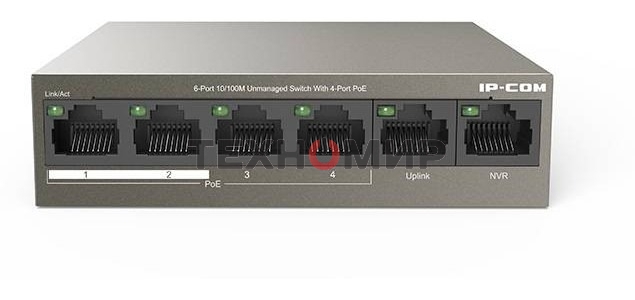 Коммутатор IP-COM F1106P-4-63W 6PORT 4POE