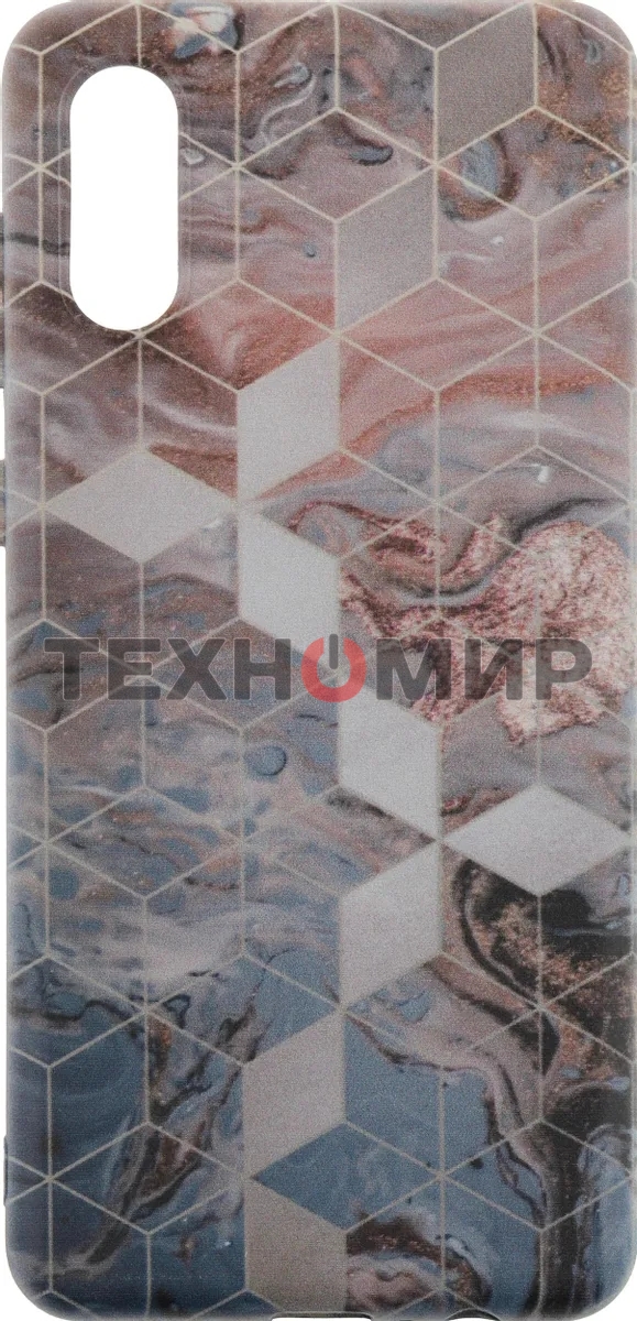 Чехол (клип-кейс) Gresso Meridian, для Samsung Galaxy A02, золотистый/синий gr17aaae8918