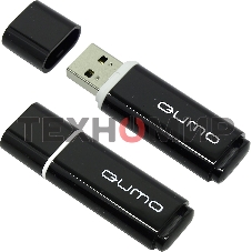 Флешка USB QUMO 8Gb, Optiva 02 Black QM8GUD-OP2 черный