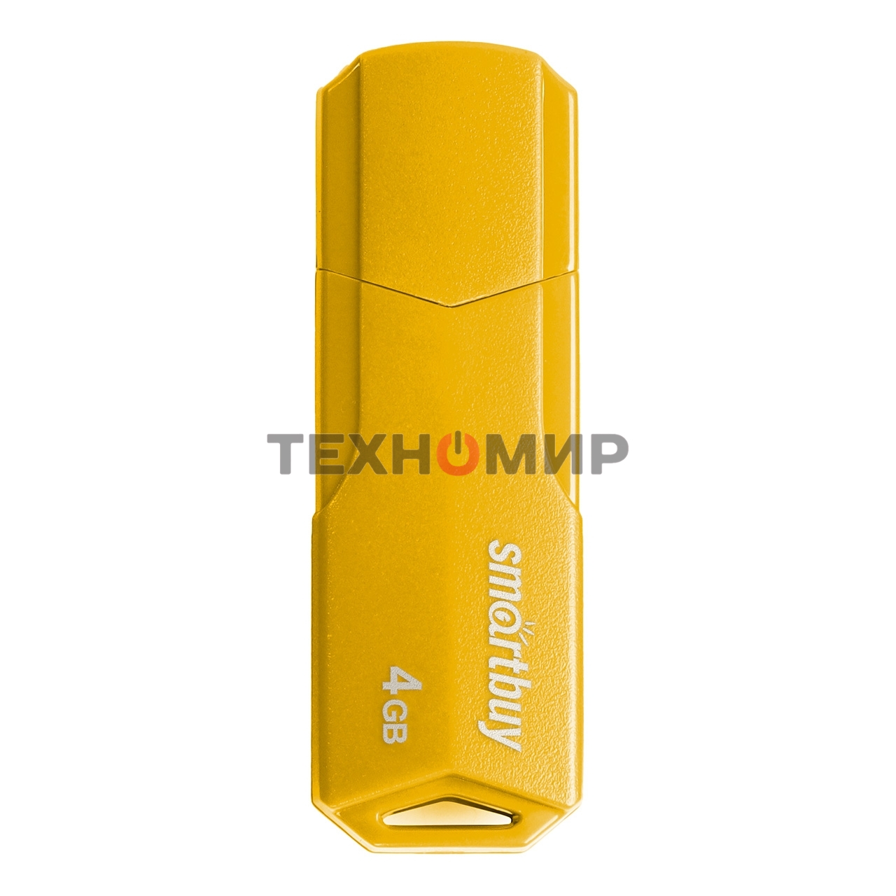 Флешка USB Smartbuy CLUE Yellow (SB4GbCLU-Y), 4Gb, USB 2.0, R/W 15/8, желтый