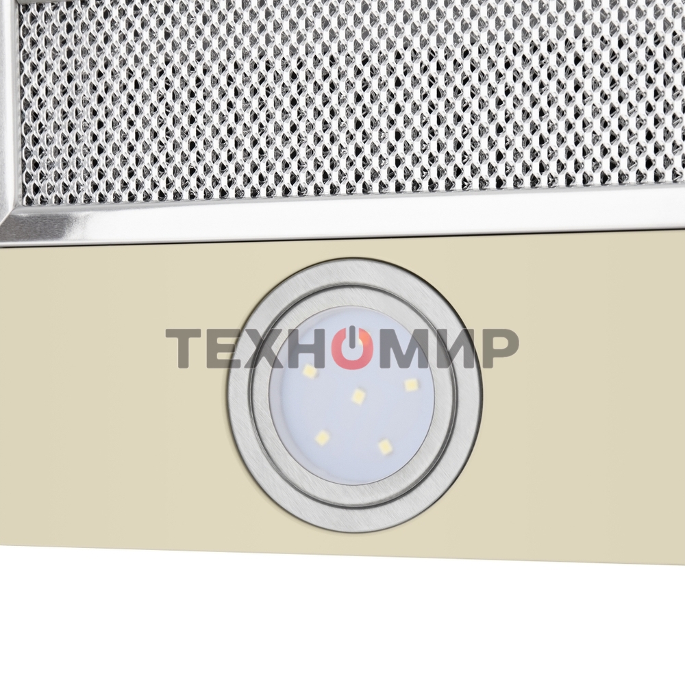 Вытяжка встраиваемая Maunfeld VS Fast Glass 60 бежевый, 60 см, 850 куб. м/ч, 47 дБ