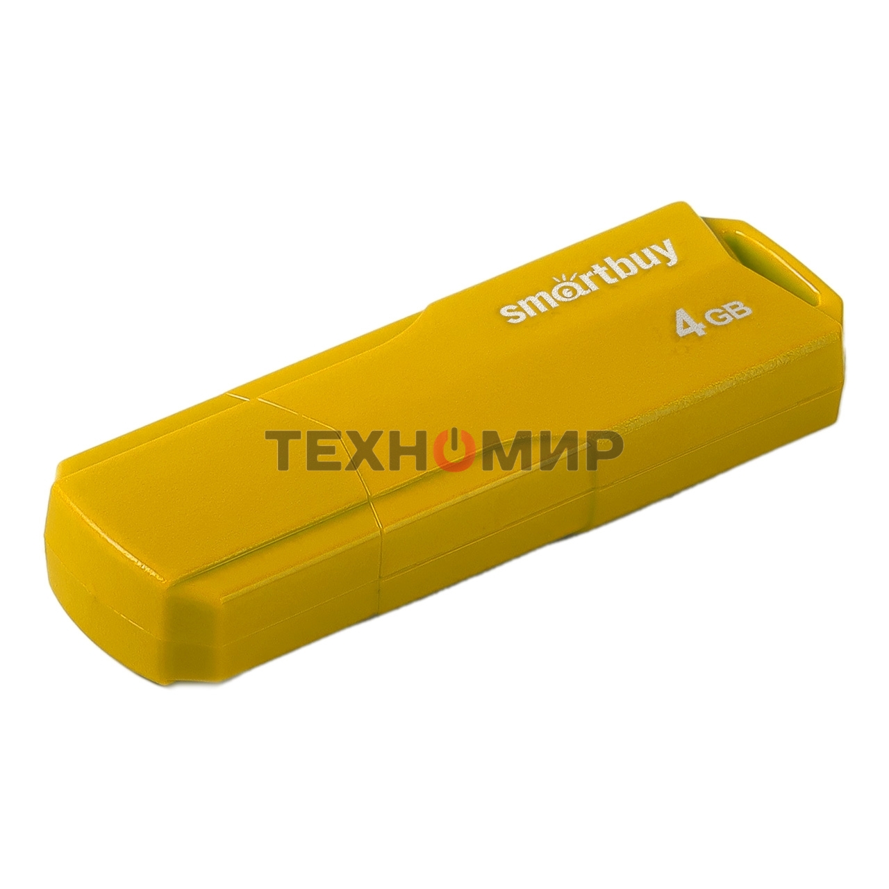 Флешка USB Smartbuy CLUE Yellow (SB4GbCLU-Y), 4Gb, USB 2.0, R/W 15/8, желтый