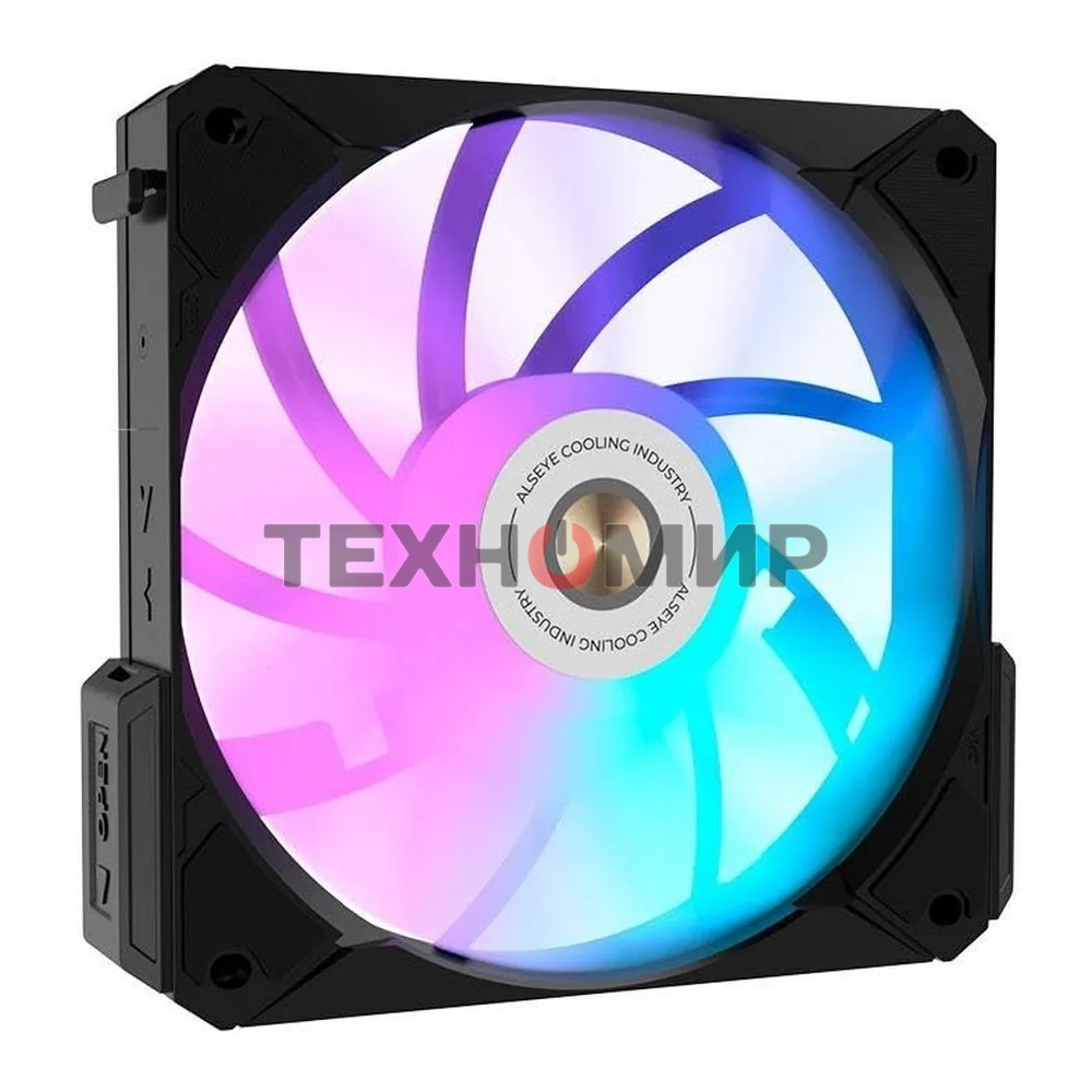 Вентилятор для корпуса Alseye i12B черный, 120 мм, 1800 об/мин, 33.2 дБ, 4 pin