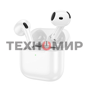Гарнитура вкладыши Hoco EW85 белый беспроводные bluetooth в ушной раковине (50328)