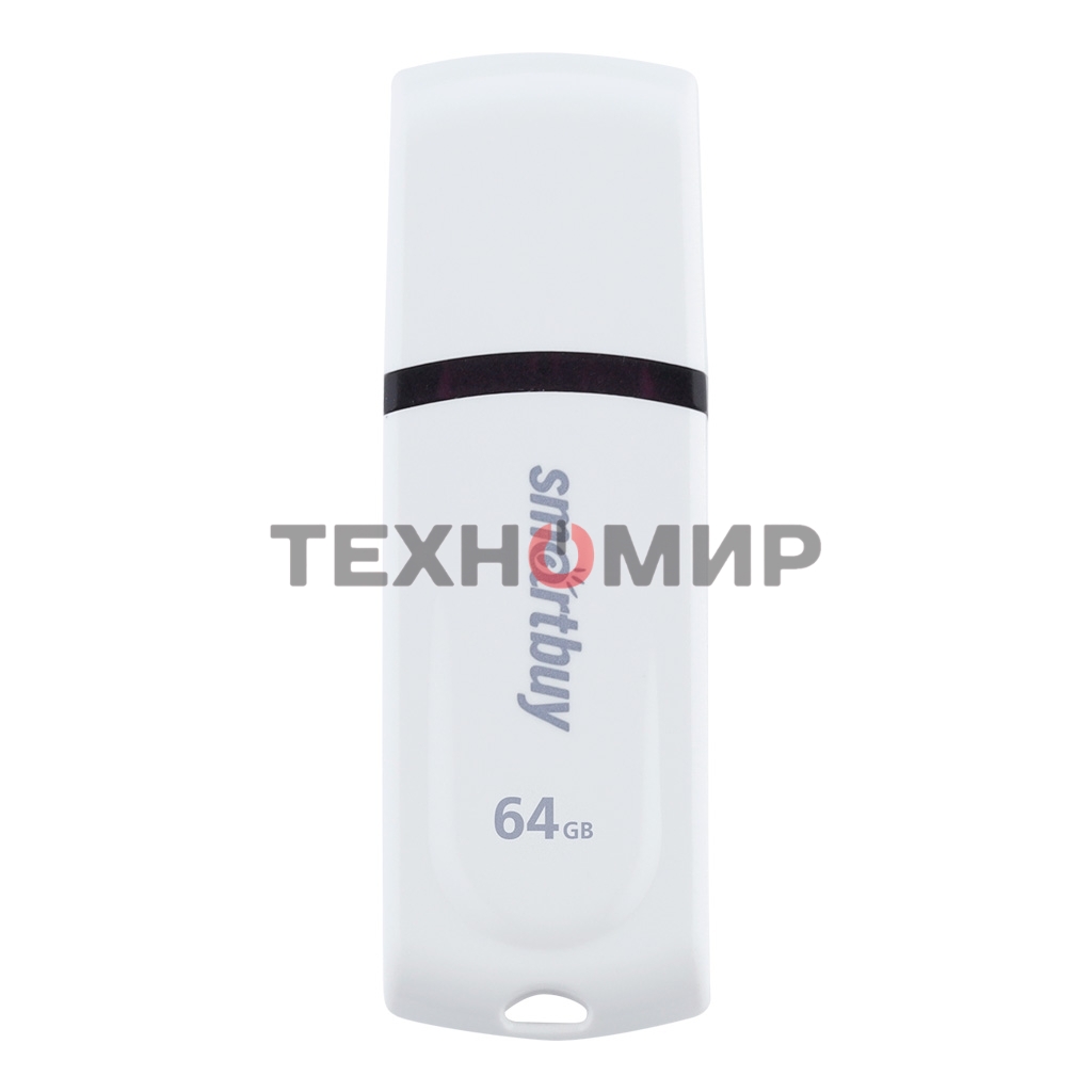Флешка USB R/W 2.0 64Gb Smartbuy Paean белый