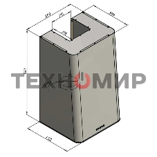 Вытяжка наклонная Elikor MIX 50Н-650-Э3Д нержавеющая сталь, 50 см, 650 куб. м/ч, 56 дБ