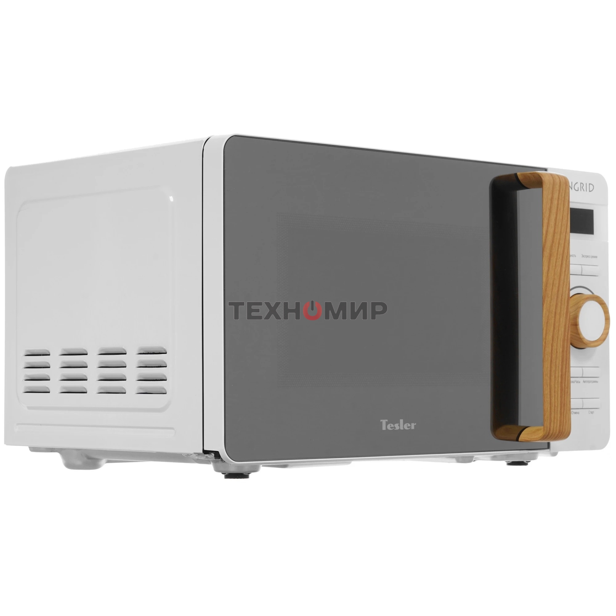 Микроволновая печь Tesler ME-2044 белый/черный, 20 л, 700 Вт, переключатели - кнопки, поворотный механизм