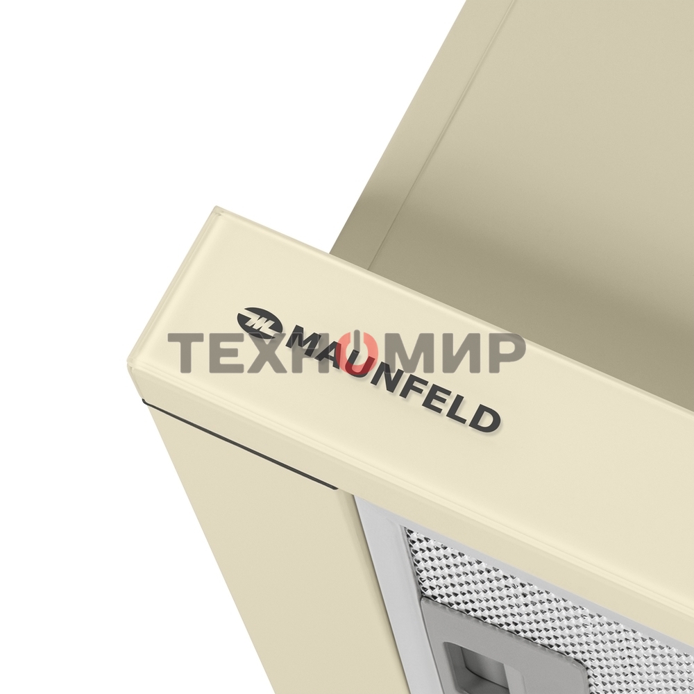 Вытяжка встраиваемая Maunfeld VS Fast Glass 60 бежевый, 60 см, 850 куб. м/ч, 47 дБ