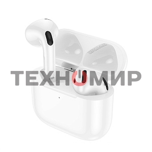 Гарнитура вкладыши Hoco EW85 белый беспроводные bluetooth в ушной раковине (50328)