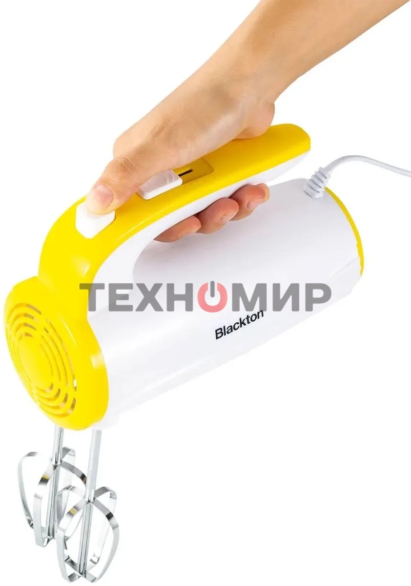 Миксер ручной Blackton Bt MX320 белый-желтый, 300 Вт