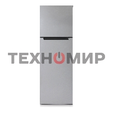 Холодильник Бирюса C6139 серебристый металлопласт двухкамерный 240/80л морозилка сверху, автоматическое оттаивание