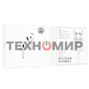 Гарнитура вкладыши Hoco EW85 белый беспроводные bluetooth в ушной раковине (50328)