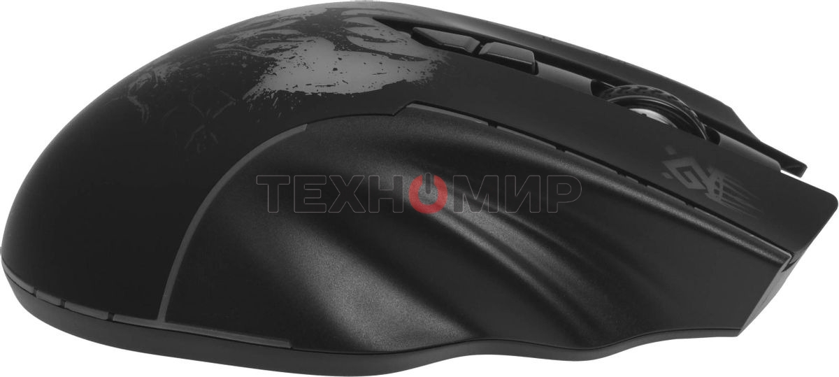 Мышь беспроводная Defender Kronos GM-695 черный, 1600 dpi, радиоканал, USB, кнопки - 7