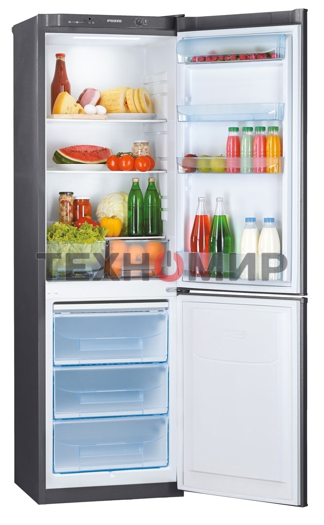 Холодильник Pozis RD-149 графит двухкамерный 240/130 л морозилка снизу, капельная система