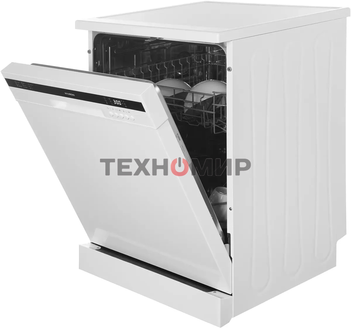 Посудомоечная машина Hyundai DF126, белый, 60 см, 12 компл., сушка конденсационная, 49 дБ, класс A++