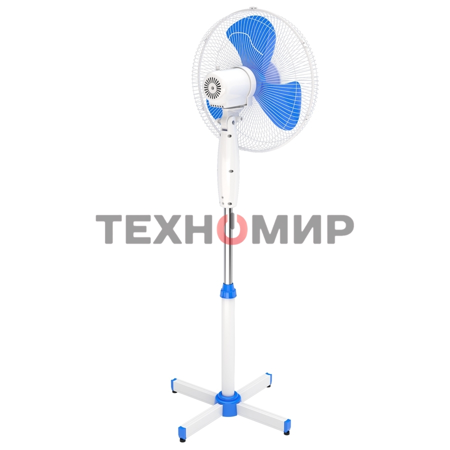 Вентилятор напольный Maxvi FS1645 white-blue