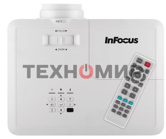 Проектор InFocus IN0061SL DLP, 4000 lm, 4K UHD (3840 x 2160),1000 000:1, 1.211.59:1, 2xHDMI 2.0, VGA in, 3.5mm in/out, S/PDIF, USB-A (питание), RS232, лампа 15 000ч.(ECO mode), 10W, 27дБ, 3,2 кг, БЕЛЫЙ