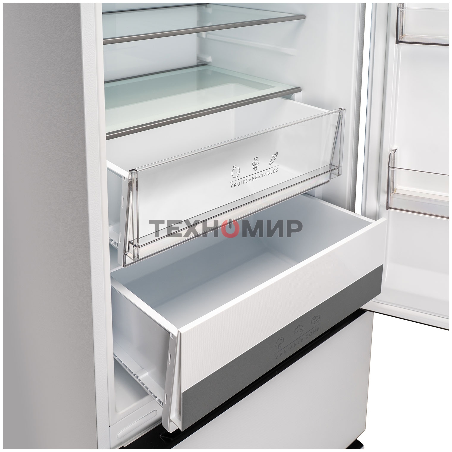 Холодильник DeLonghi DMFS 19PINF BB MATTEO белый трехкамерный 279/166л морозилка снизу, No Frost