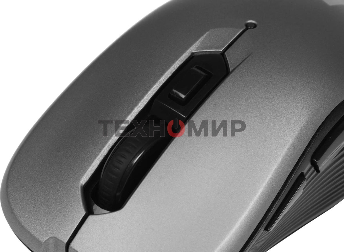 Мышь беспроводная Defender Gassa MM-105 серый, 1600 dpi, радиоканал, USB, кнопки - 6