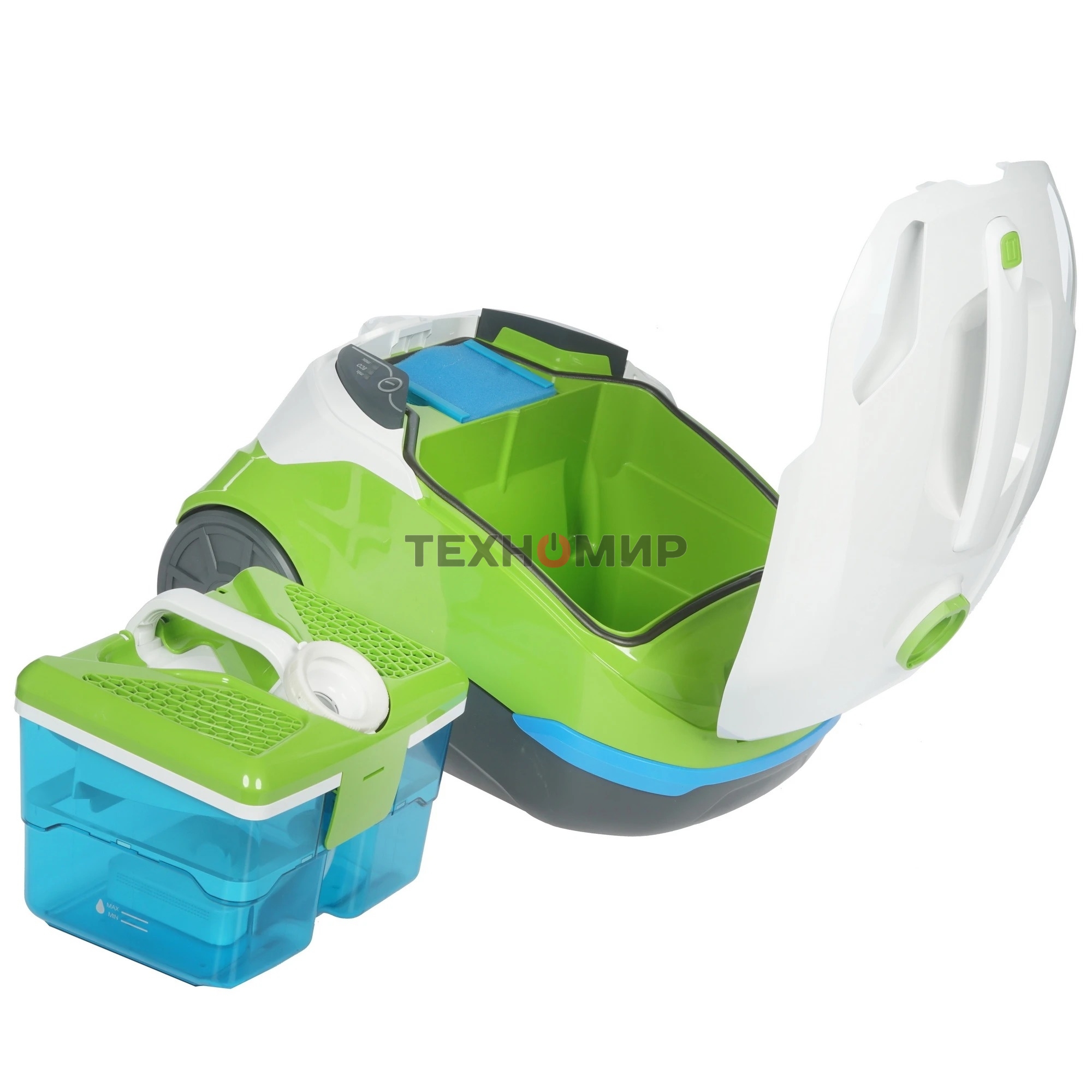 Пылесос Thomas Perfect Air Feel Fresh X3 белый/зеленый, 325/1700Вт, уборка сухая/влажная, пылесборник контейнер 2.6 л