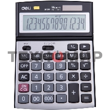 Калькулятор настольный Deli E39229 серебристый 14-разр.