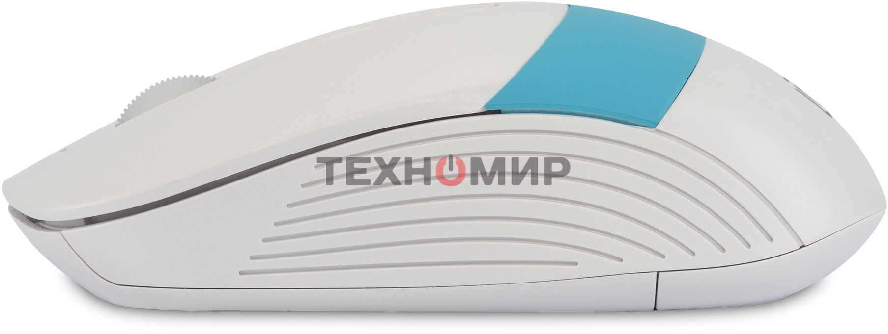 Мышь беспроводная Oklick 310MW белый/синий, 3200 dpi, радиоканал, USB, кнопки - 4